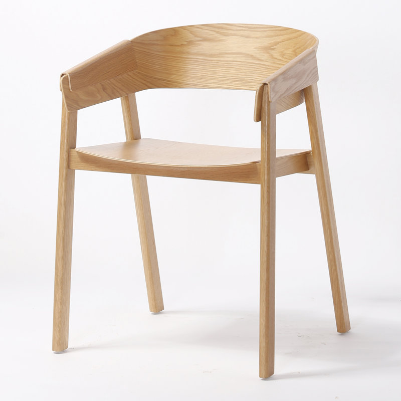 Fauteuil à dossier en lattes Duxbury, Naturel