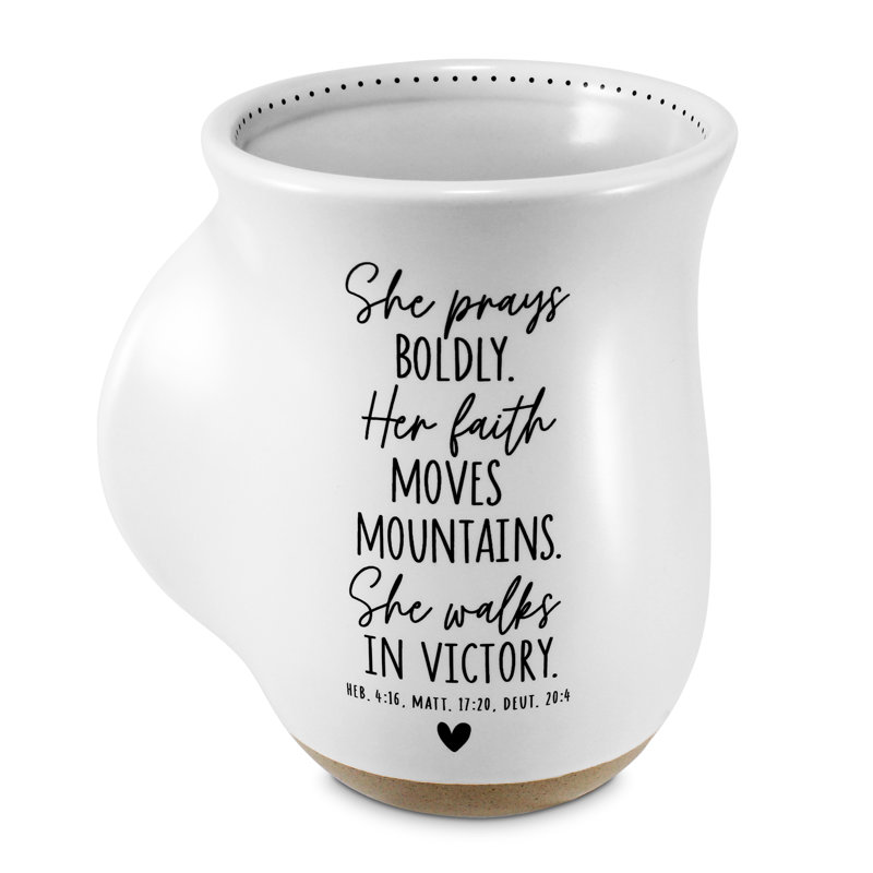 Tasse chauffe-mains Huddersfield, Elle prie avec audace