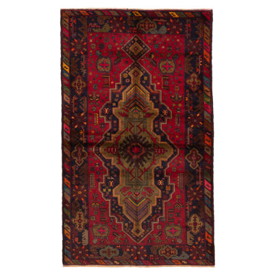 Teimani Red Rug 3'7" x 6'2"