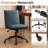 Upholstered Home Office Chair, Armless Faux Leather Desk Chair, Height Adjustable Task Chair-255492858