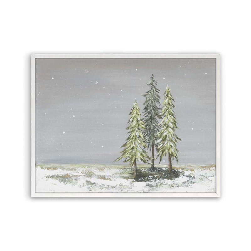 «First Snow» par Soulspeak & Sawdust, reproduction d'art, L 16 po x H 12 po, Blanc, Impression encadrée