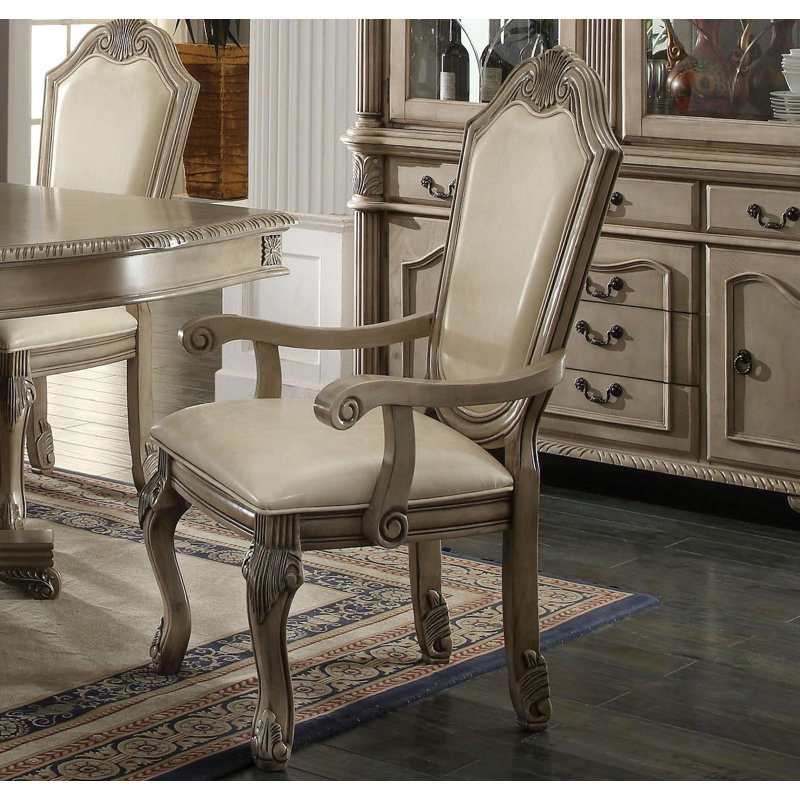 9-ps Formal Dining Table Set Kitchen Furniture Set Include 1 Extendable Dining Table, 6 Side Chairs And 2 Arm Chairs, Set For 8 Persons