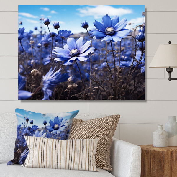 Wildon Home® Flower Field Sapphire Meadow I On Canvas Print | Wayfair