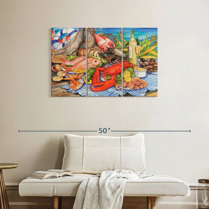 Yarlin Seafood Platter, 24" H x 38" W