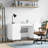 Bowerville 140cm W Rectangle Writing Desk with and Cabinet-443421924