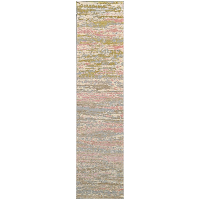 Tapis ivoire et doré de haute qualité noué à la main