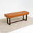 Genuine Leather Upholstered Bench