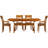Sarah Solid Wood Top Four Leg Dining Set-16804970-16804983