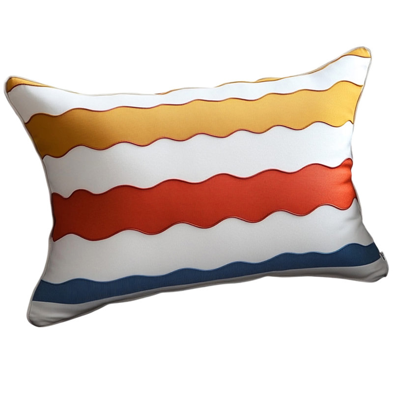 Nordic Wave Pillow Living Room