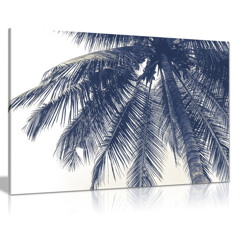 Coconut Tree - Wrapped Canvas Print, 20cm H x 31cm W