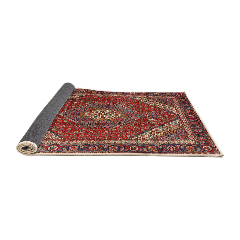 Tapis traditionnel rouge / brun Future Tense, Rond 4 pi