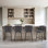 Tabouret de bar et de comptoir pivotant Brendaly (ensemble de 4) - Similicuir