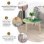 Ensemble de 2 tables basses gigognes Triangle
