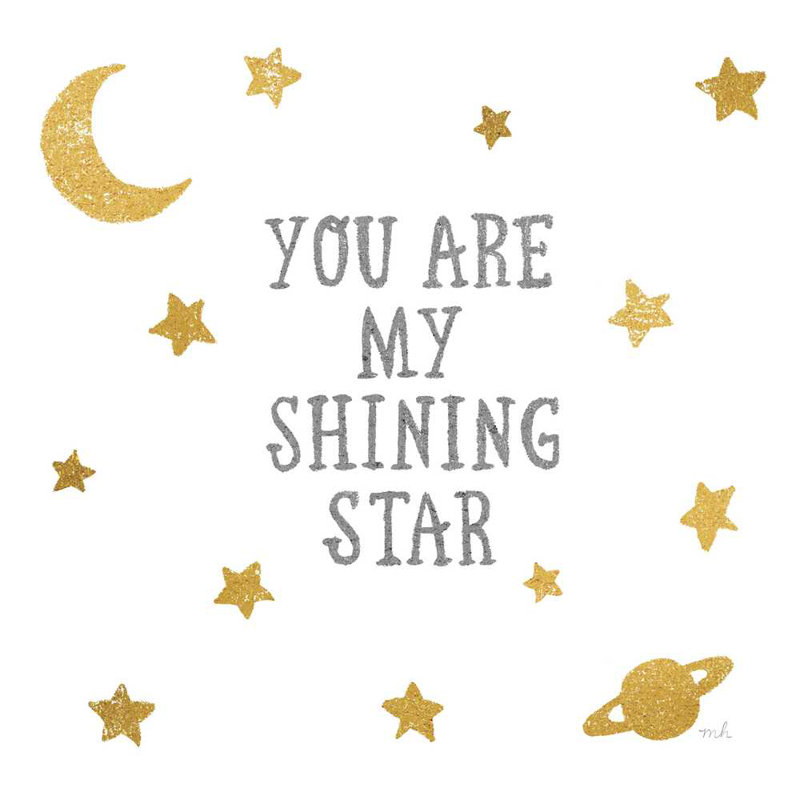 " Shining Star " by Moira Hershey, 12" H x 12" W x  1.25" D