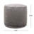 Cylinder Pouf Ottoman, Pewter Gray | Gift Idea