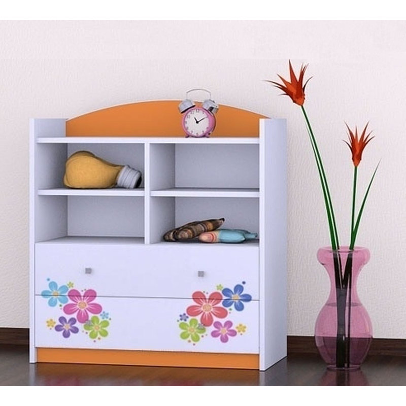 Serena 96cm H X 86cm W Kids Cube, Orange