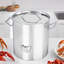 Faitout en acier inoxydable 20 pte avec bec de remplissage d'eau, cloison et support-117792883
