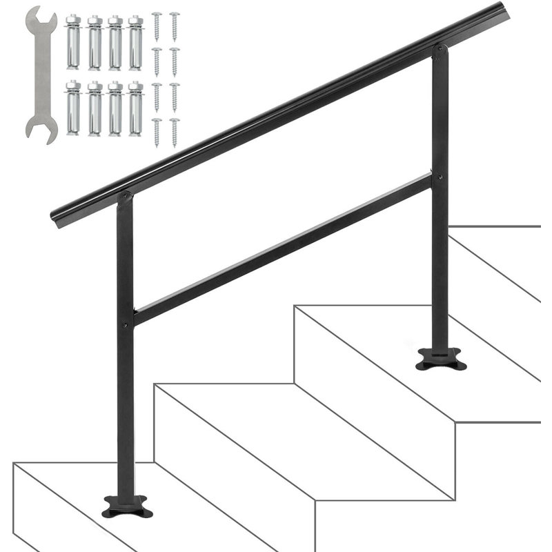 Ensemble de rampes d'escalier, H 35,2 po x l 47,6 po x P 5,3 po