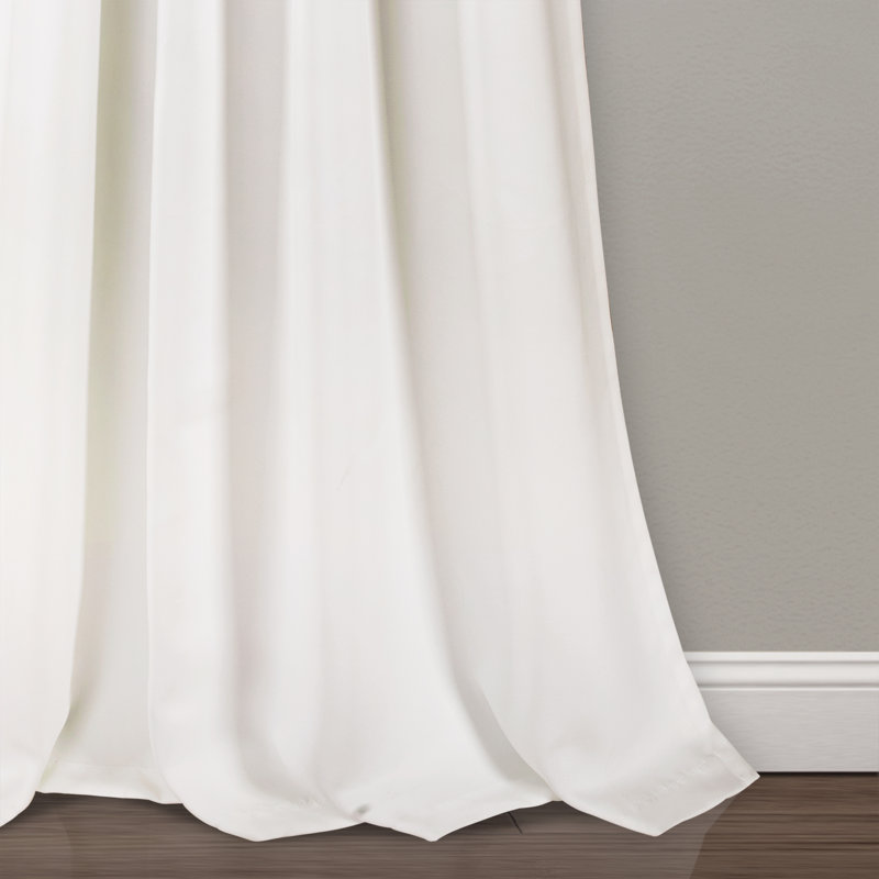 Weeping Flowers Room Darkening Pair, 52" W x 95" H, Blush/Gray