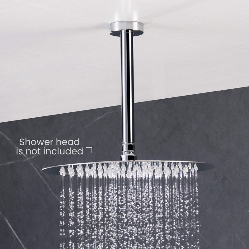 Circular 8" Ceiling Mounted Shower Arm, Chrome