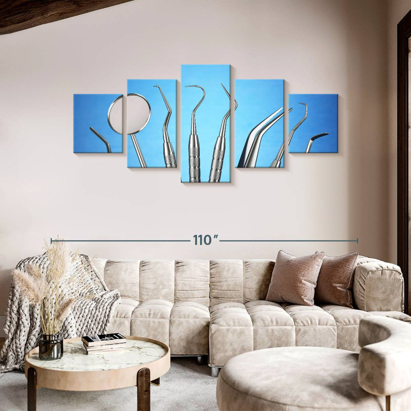 Dentist Tools, 42" H x 92" W