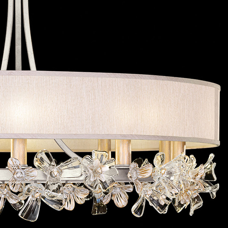 Azu 10 - Light Chandelier, Beige, Silver