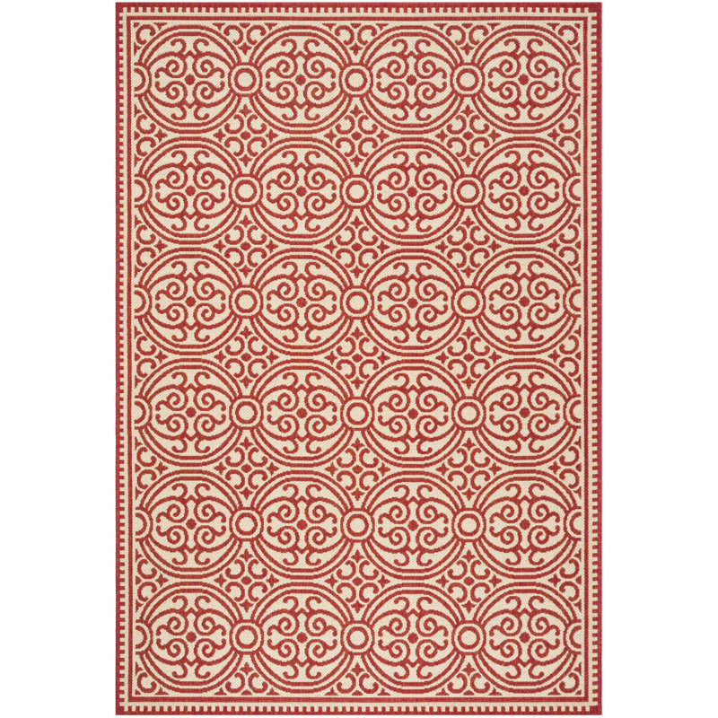 Altizer Performance Geometric Indoor/Outdoor Area Rug, Rectangle 4' x 6'