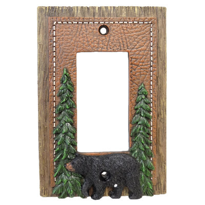 Plaque murale / interrupteur à bascule Forest Bear