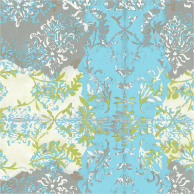 Decorative Overlay II by Jennifer Goldberger - Wrapped Canvas Painting