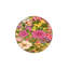Tapis tissé floral lavable et coloré jaune-1763627357