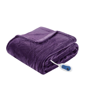Jeté chauffant en peluche surdimensionné