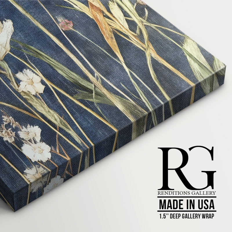 Floral CVII Gallery Wrapped Canvas - Ready To Hang, 60" H x 40" W