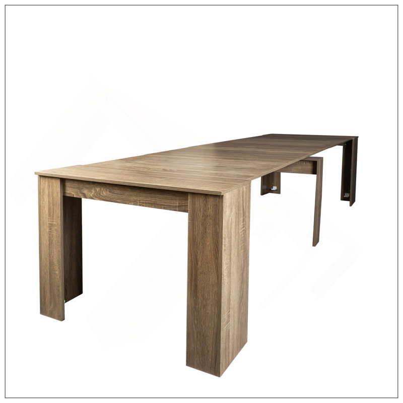 Multifunctional Extendable Console Table, Brown