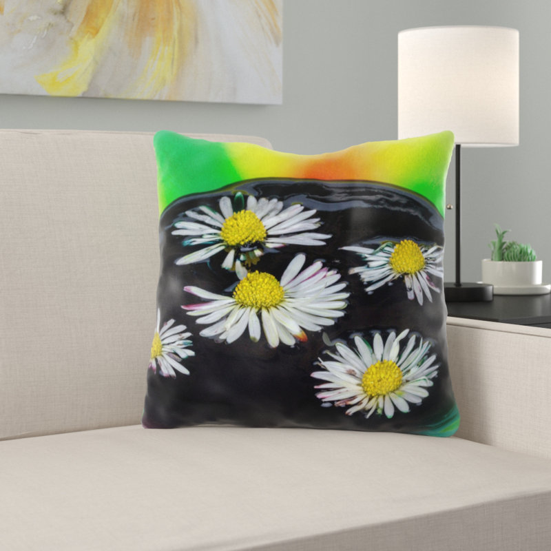 Coussin décoratif de couleur Voigt, Microsuède, Intérieur