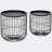 Cynne Steel Top Nesting Tables End Table with Storage