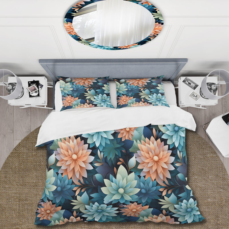 Ensemble de housse de couette Mindful Awesome Mediation I, Housse de couette simple + 1 taie décorative stan