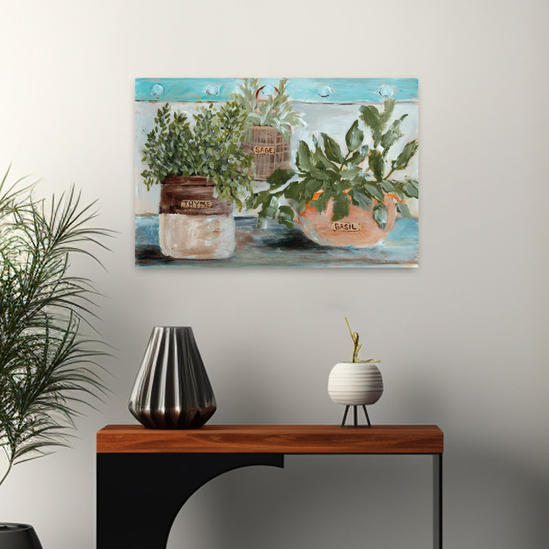 Art culinaire moderne abstrait rustique, H 16 po x l 24 po
