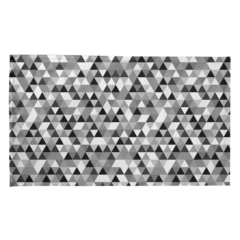 Mcguinness Tea Towel Kitchen Towel, Black/Gray, Poly Twill