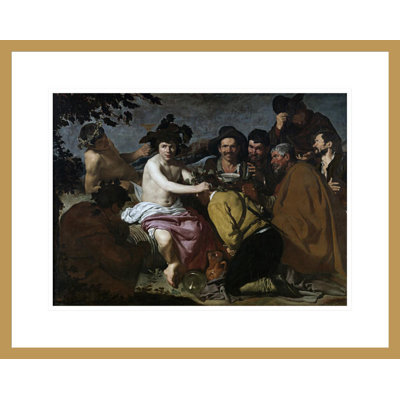 Le triomphe de Bacchus (Los Borrachos The Topers) par Diego Velázquez, impression giclée encadrée