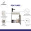 Single Bathroom Vanity with Integrated Resin Basin