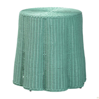 Console Scallop Natural Rattan