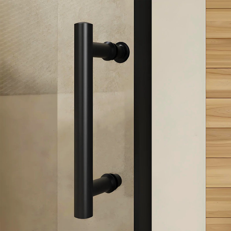 48.In W X 72.In H Single Sliding Shower Door With Clear Glass