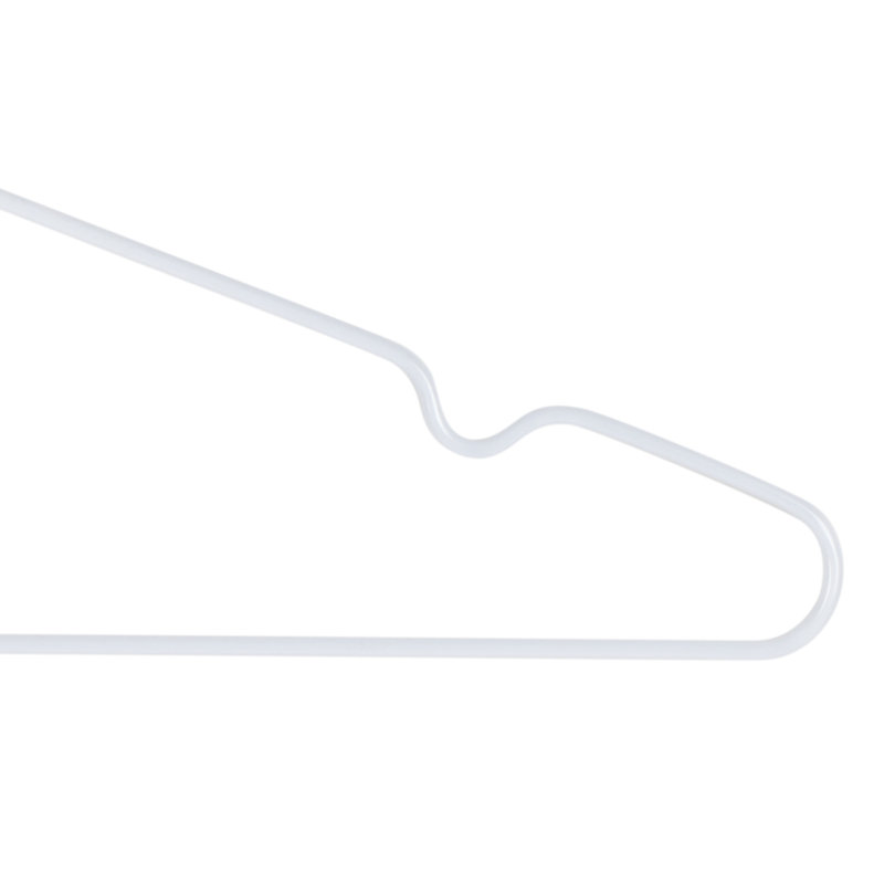 Simplify 12 Pack Metal Hangers, White