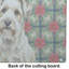 Planche à découper en verre Sealyham Terrier Christmas PoinsettIas
