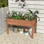 Lit de jardin surélevé avec jardinière