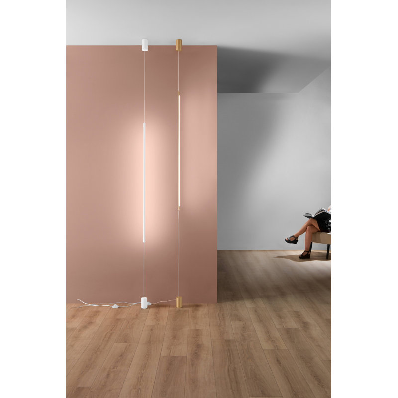 Biranna 400cm LED Column Floor Lamp, White