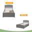 Lit plateforme simple avec deux tiroirs-1328462838