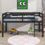 Lit mezzanine simple surélevé avec échelle-2028300185