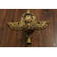 Lampe Ganesha dansante en laiton fabriquée à la main et cloche de temple en forme de cloche de temple en forme de mèche décorative