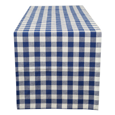 Alicio Gingham 100% Cotton Table Runner